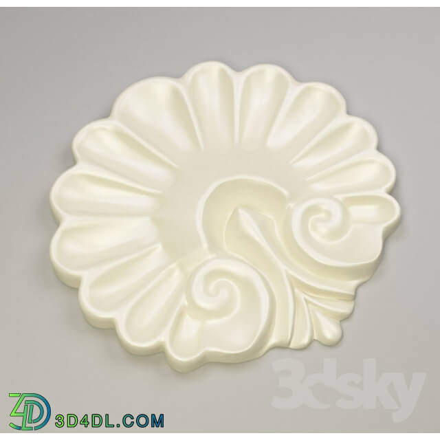 Decorative plaster - Shell with pattern