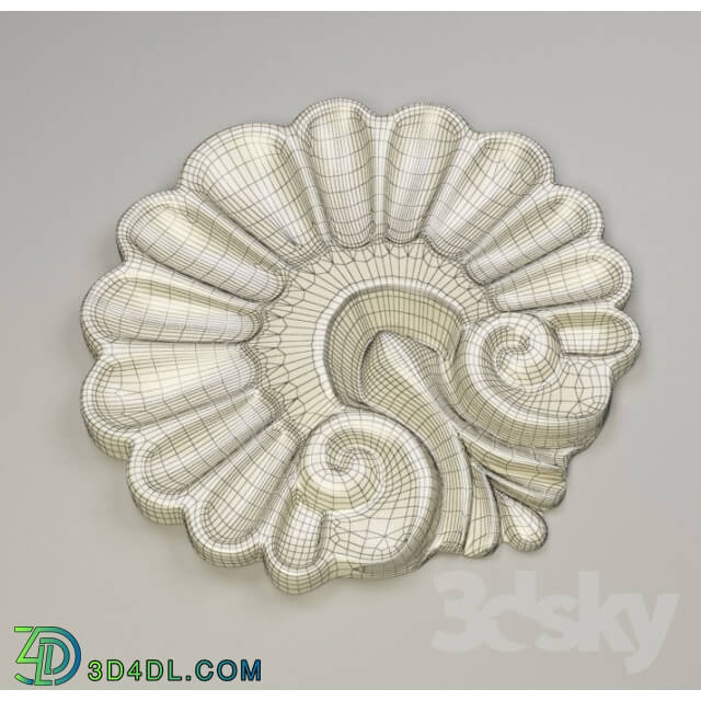 Decorative plaster - Shell with pattern