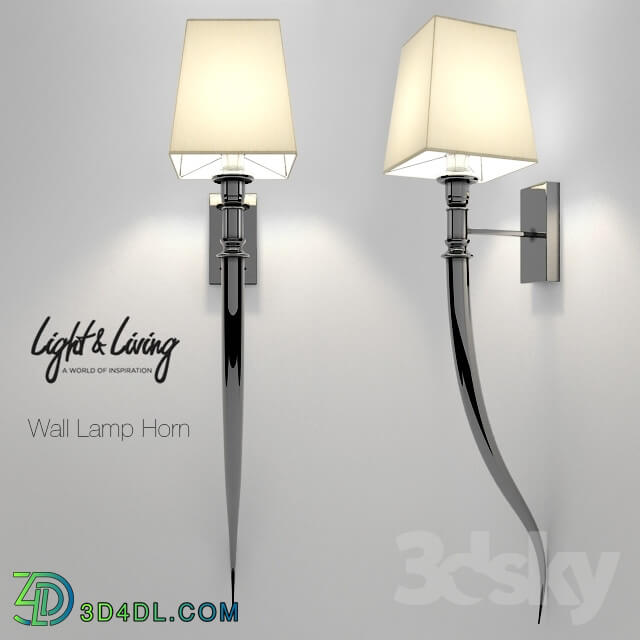 Wall light - LIGHT LIVING WALL LAMP 72CM HORN LARGE