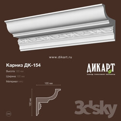 Decorative plaster - Dk-154_180Hx165mm 