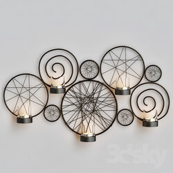 Wall light - Pleasture of life Metal wall sconce 