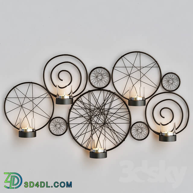 Wall light - Pleasture of life Metal wall sconce