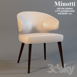 Chair - Minotti ASTON DINING LITTLEARMCHAIR 