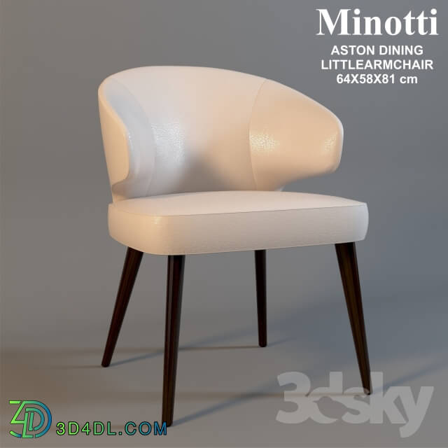 Chair - Minotti ASTON DINING LITTLEARMCHAIR