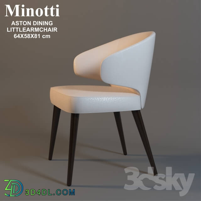 Chair - Minotti ASTON DINING LITTLEARMCHAIR