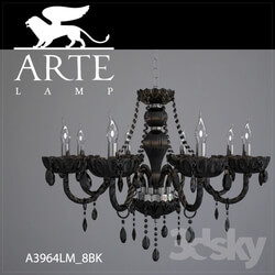 Ceiling light - Chandelier ArteLamp A3964LM-8BK 