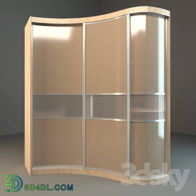 Wardrobe _ Display cabinets - Sliding wardrobe Radius-line