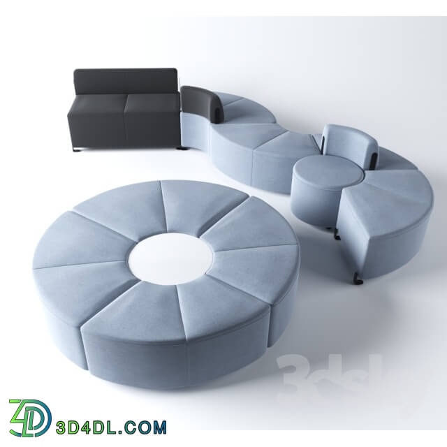 Other soft seating - Actiu Bend modular chairs
