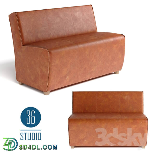 Sofa - OM Leather sofa for kitchen model С637 from Studio 36