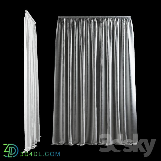 Curtain - Animated Wide Curtain for sliding doors