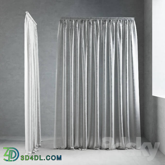 Curtain - Animated Wide Curtain for sliding doors