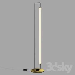Floor lamp - Linear Metal LED Floor Lamp 