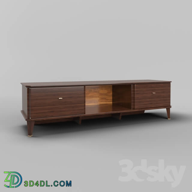 Sideboard _ Chest of drawer - OM TV stand Fratelli Barri MESTRE in mahogany veneer finish _Mahogany C__ FB.TV.MES.329