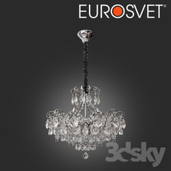Ceiling light - OM Suspended chandelier with crystal Eurosvet 10080_6 Crystal 