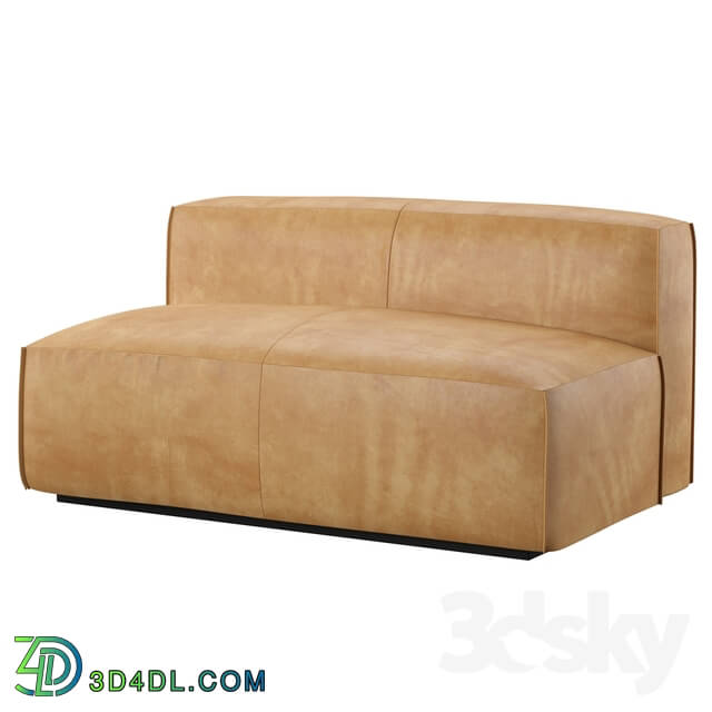 Sofa - Cleon 56 Armless Leather Sofa