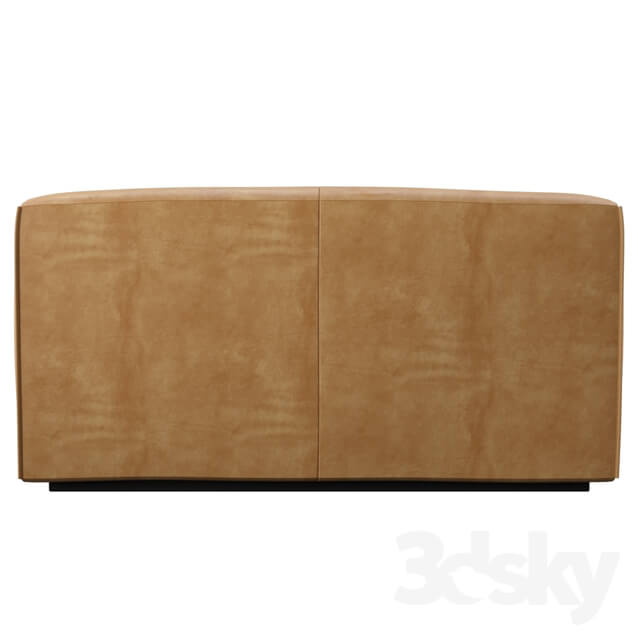 Sofa - Cleon 56 Armless Leather Sofa