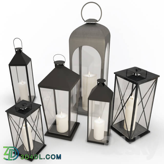 Other decorative objects - Metallic Lanterns