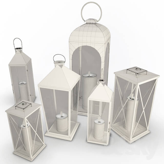 Other decorative objects - Metallic Lanterns