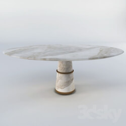 Table - AGRA Marble Dining Table by BRABBU 
