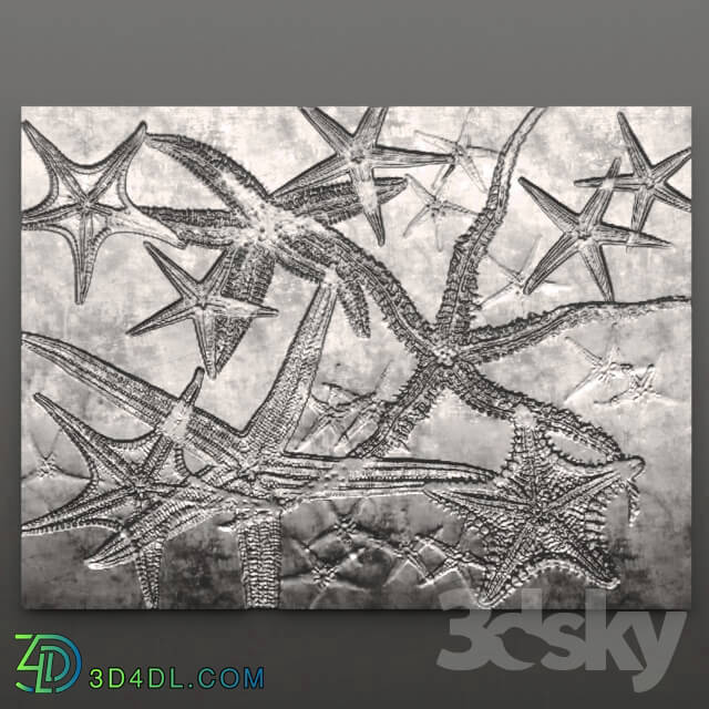 Other decorative objects - Decor for wall. Panel. Starfish