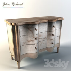 Sideboard _ Chest of drawer - John Richard Portobello Serpentine Chest 