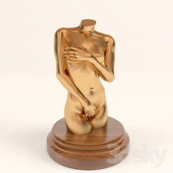 Sculpture - Statuette torso _female_ 