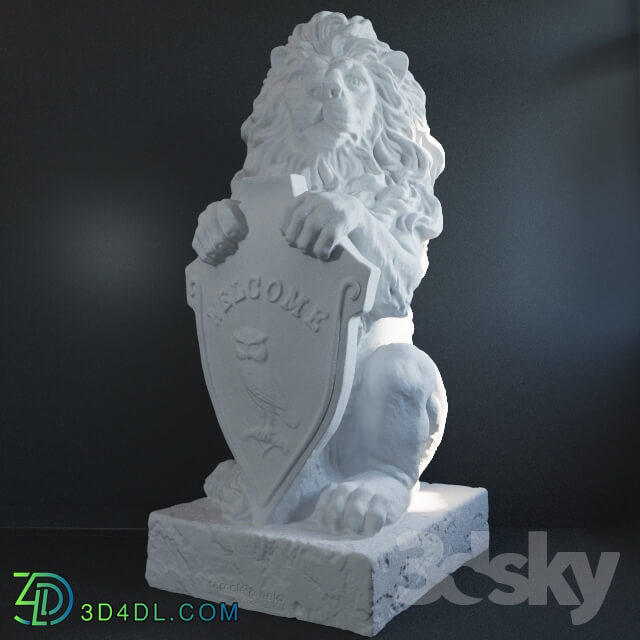 Sculpture - Sculpture of a lion.