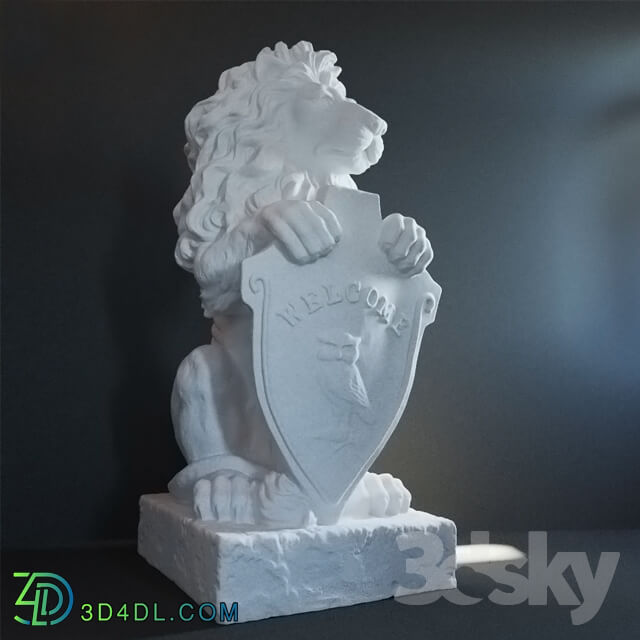 Sculpture - Sculpture of a lion.