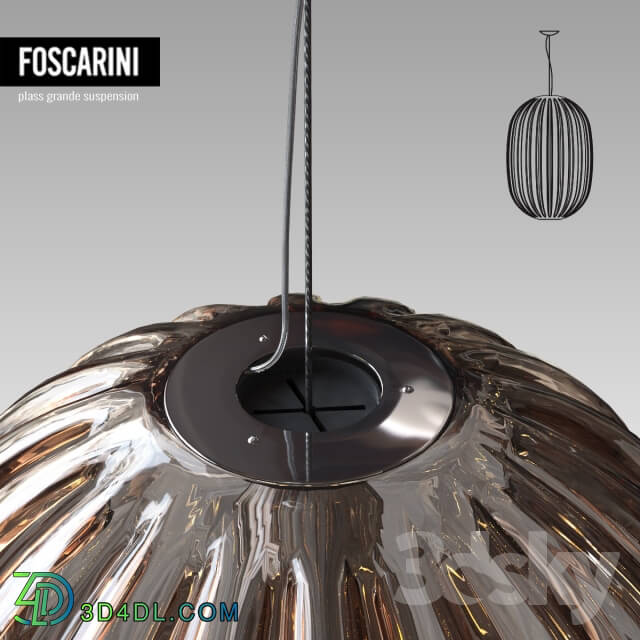 Ceiling light - FOSCARINI Plass grande suspension