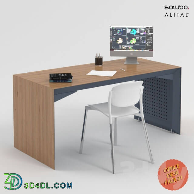 Office furniture - Office Desk Pack01