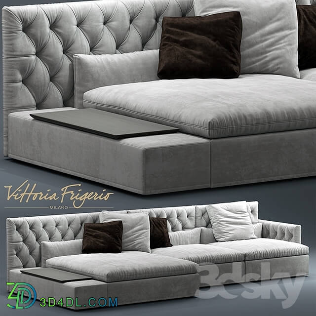 Sofa - Sofa Dominio capitonne Frigerio Salotti