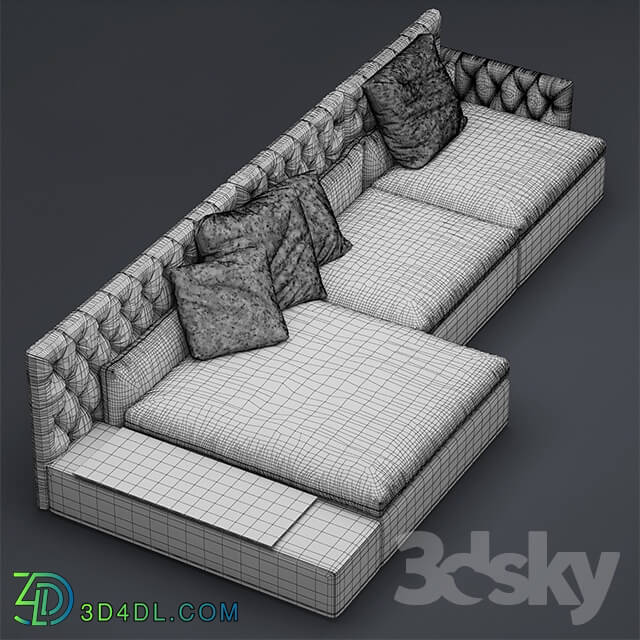 Sofa - Sofa Dominio capitonne Frigerio Salotti