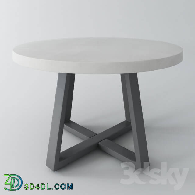 Table - Slab Round Table