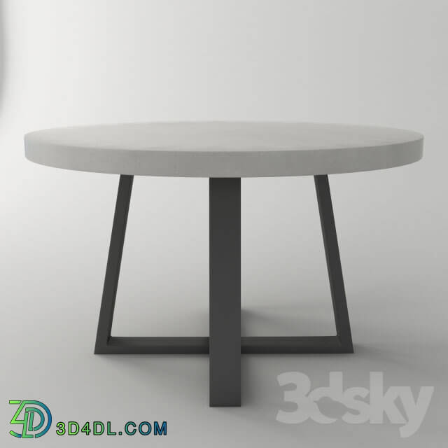 Table - Slab Round Table