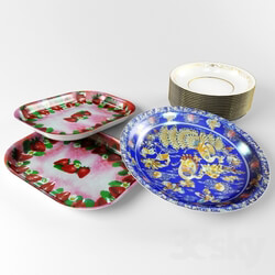 Tableware - Set of dishes_ trays 