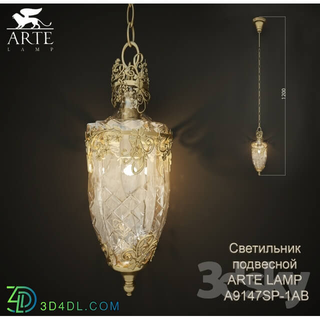 Ceiling light - Lamps suspended ARTE LAMP A9147SP-1AB