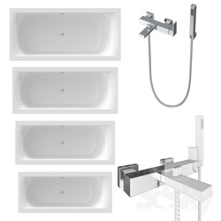 Bathtub - RIHO baths and Newform bath _ shower mixer. 
