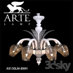 Ceiling light - Chandelier ArteLamp A9130LM-8WH 