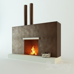 Fireplace - Metal fireplace 