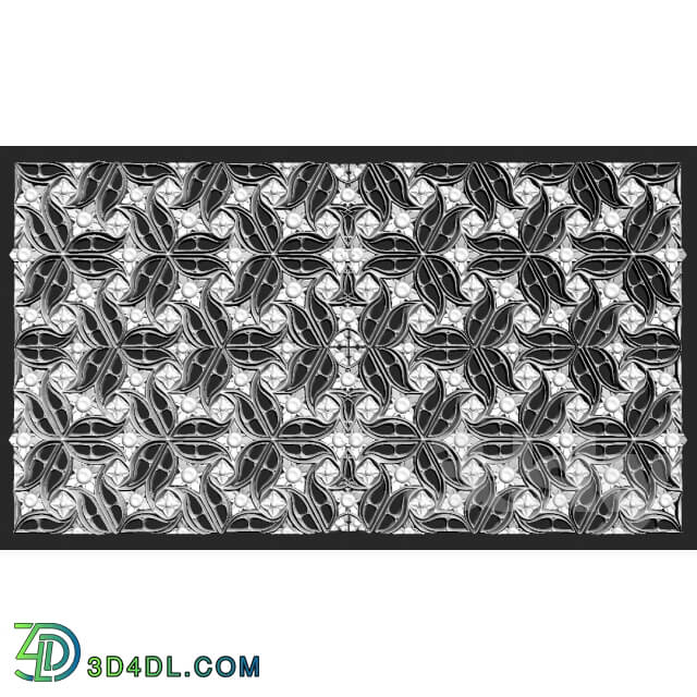 Decorative plaster - 3D pattern