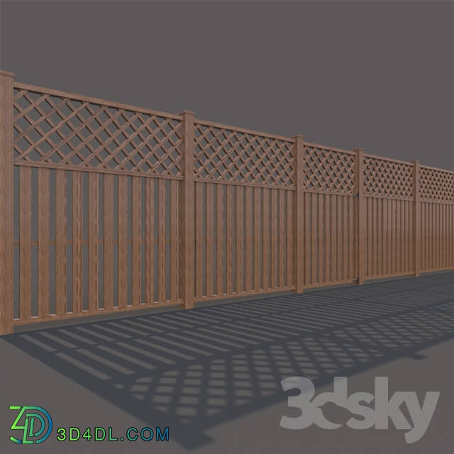 Wood - wood fence