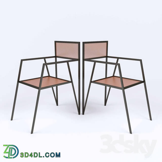 Chair - Chair-Metal-Mesh