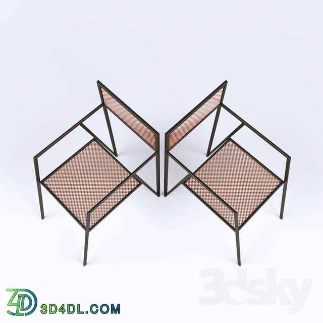 Chair - Chair-Metal-Mesh