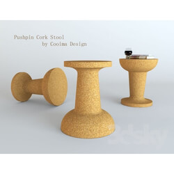 Table _ Chair - Pushpin Cork Stool by Cooima Design 