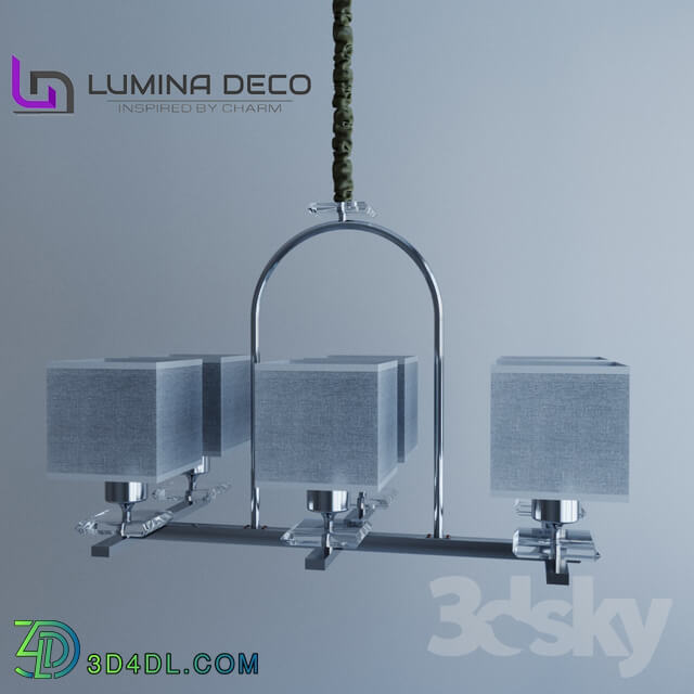 Ceiling light - _OM_ Suspended chandelier Lumina Deco Liniano chrome