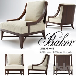 Arm chair - Nob Hill lounge chair_ baker chair 