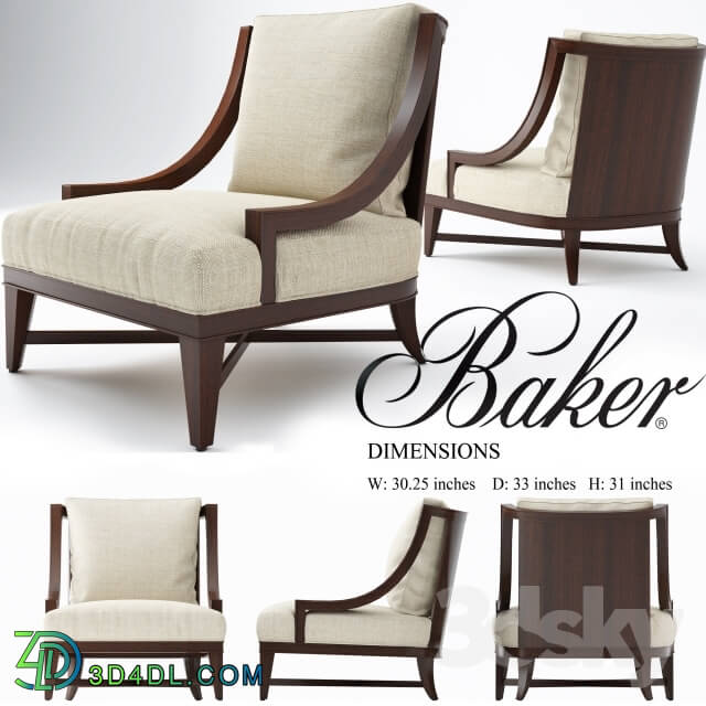 Arm chair - Nob Hill lounge chair_ baker chair