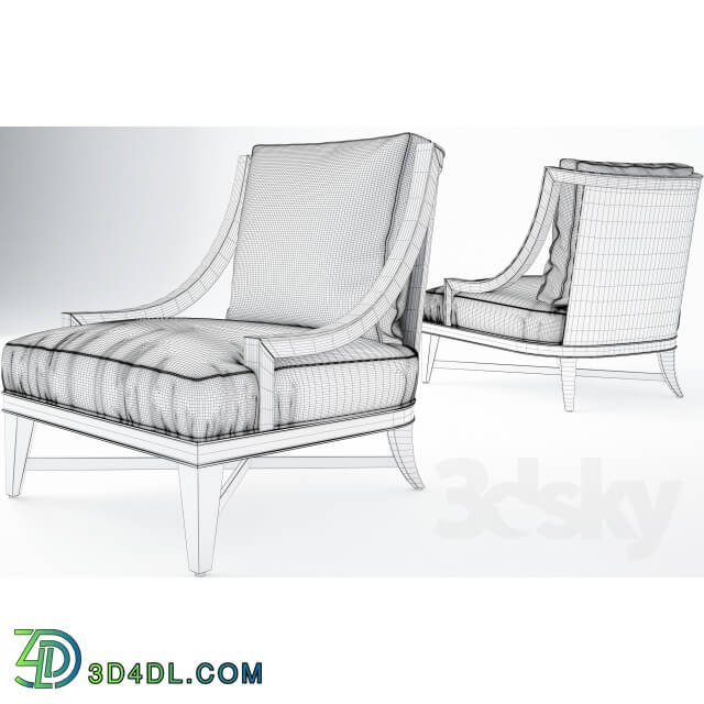 Arm chair - Nob Hill lounge chair_ baker chair