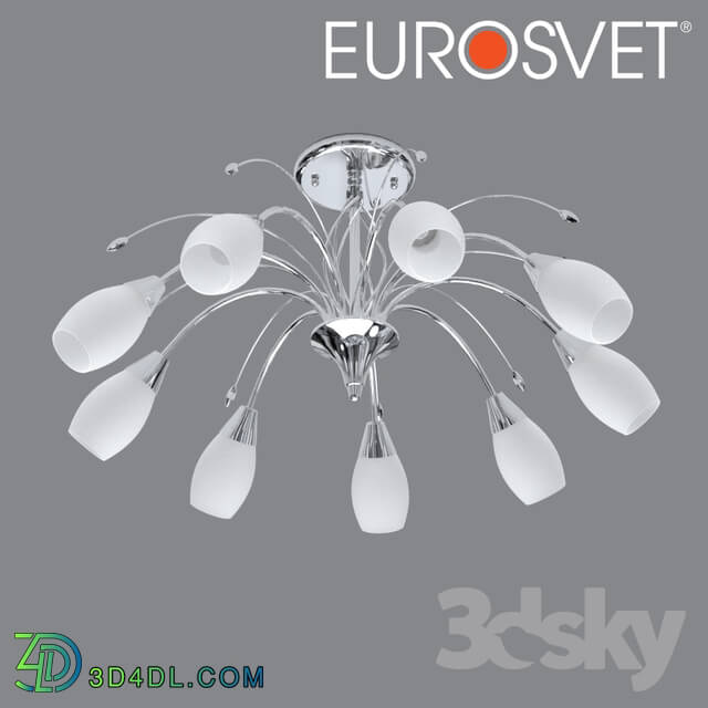 Ceiling light - OM Ceiling chandelier with covers Eurosvet 22080_9 chrome Ginevra