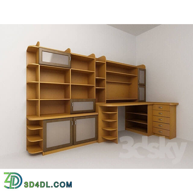 Table - Pis_menyj table _ shelves